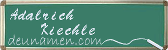 Adalrich Kiechle Visitenkarte